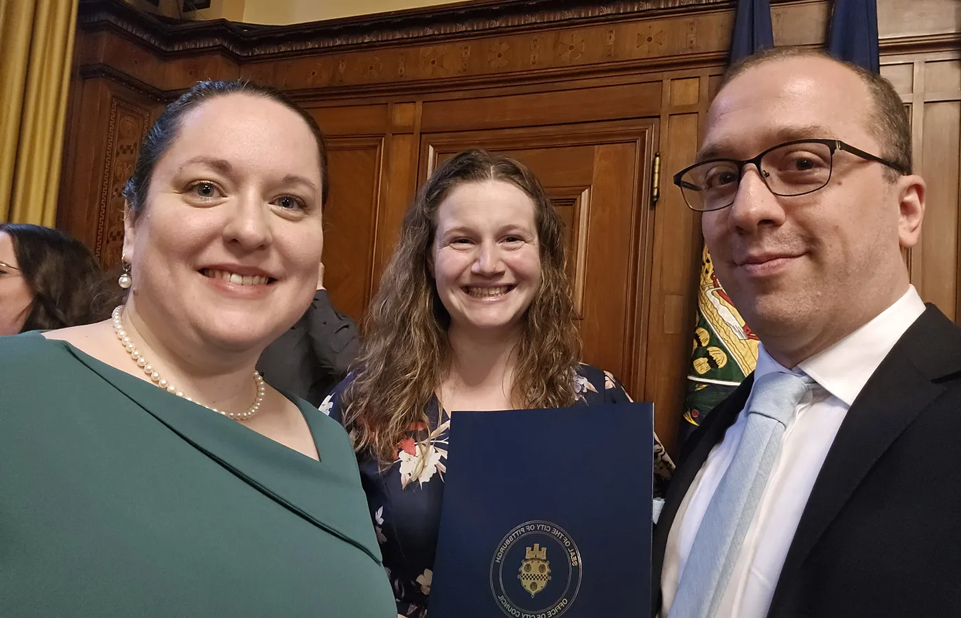 Tree of Life representatives at Pittsburgh City Council for 2024 CDBG recognition